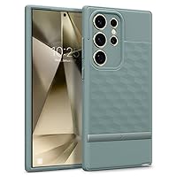 Parallax Case Compatible with Samsung Galaxy S24 Ultra Case, [Enhanced Ergonomic Design] Military Grade Drop Tested (2024) - Sage Green