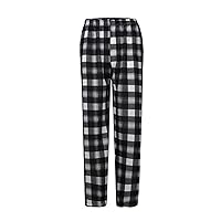 Women Plaid Printed Pants Full Length Long Trousers Sports Pants Business Casual Trousers