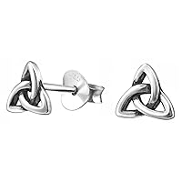 Knot .925 Sterling-Silver Very Tiny Stud Earrings, Multiple Piercing, for Cartilage, Helix, 2nd Ear Piercing (Hypoallergenic)