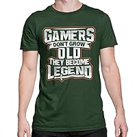 Funny Video Game MMO RPG TTRPG Gamer Birthday Gift Men's T-Shirt Forest Green M