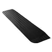 Foghorn Construction- 1 Inch High Threshold Ramp for Door, 43 Wide, Wheelchair, Doorway Ramps - Powered Wheelchairs - Heavy Rubber Works Well Outside