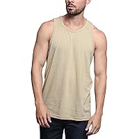 Solid Color Long Length Curved Hem Tank Top