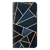 RW3479 Navy Blue Graphic Art PU Leather Flip Case Cover for Samsung Galaxy Note 20 Ultra, Ultra 5G