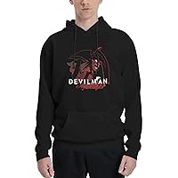RISHIKESH Anime Hoodie Men's Long Sleeve Graphic Pullover Fashion Hooded