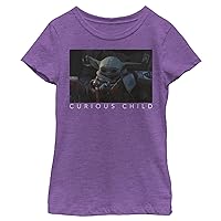 Girl's Star Wars Grogu Curious Child Scene T-Shirt
