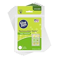 Double-Sided Removable Dots, 1/2'', Clear, Pack of 360 (OF222REM-AMZ)