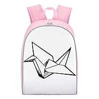 Paper Crane Travel Laptop Backpack 13 Inch Lightweight Daypack Causal Shoulder Bag