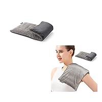 Heating pad Microwavable with Washable Cover, Microwave Moist Heat Pad for Neck Shoulder, Cramps, Back Pain Relief, Warm Compress Rice Bean Bag Hot Pack for Muscles, Joints, Lavender