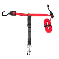 PetSafe Happy Ride Dog Zipline - Back Seat Leash, Great for Travel Red 72 IN