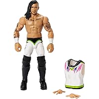 Mattel WWE Nash Carter Elite Collection Action Figure, 6-inch Posable Collectible Gift for WWE Fans Ages 8 Years Old & Up