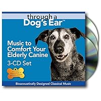 iCalmPet | Through a Dog's Ear: Elderly Canine | 3-CD Box Set | 3-hrs | Specially-Arranged Classical Piano Includes Frequency Modulation for Older Ears