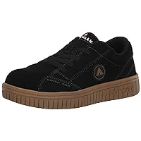 Airwalk Camino Low Top Composite Toe Women’s Industrial Work Shoes, Black/Gum, Size 8.5, Wide, Comfortable & Light Work Shoes for Women, Electric Hazard, Slip Resistant
