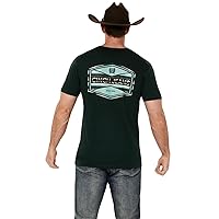 Cinch Men's Logo Short Sleeve Graphic T-Shirt Dark Green Large US