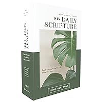 NIV, Daily Scripture, Super Giant Print, Paperback, White/Green, Comfort Print: 365 Days to Read Through the Whole Bible in a Year
