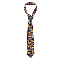 Gerrit Colored Flowers Print Men Cufflinks Tie Skinny Necktie Great For Weddings, Groom, Groomsmen, Missions, Gift
