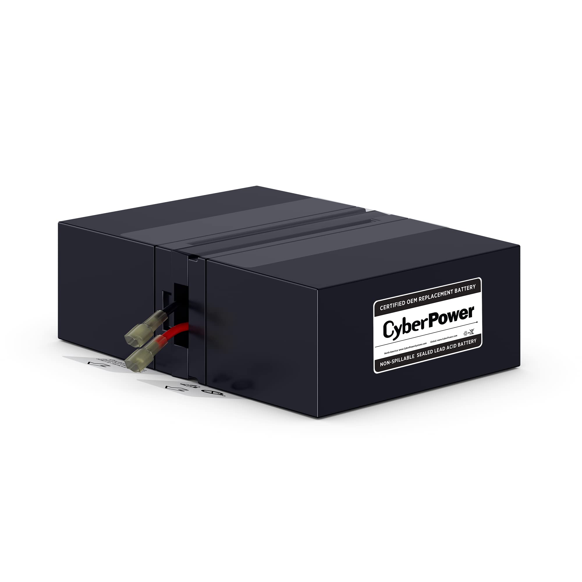 CyberPower RB1280X2A UPS Replacement Battery Cartridge, Maintenance-Free, User Installable, 12V/9Ah
