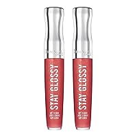 Stay Glossy 6HR Lip Gloss, All Day Seduction, 0.18 Fl Oz (Pack of 2)