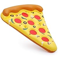 MoNiBloom Pool Float for Adult Inflatable Giant Floaties Pizza Slice Lake Rafts Swimming Floaty Summer Beach Ride-ons