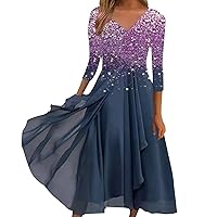 2024 Spring Elegant Lace Patchwork Party Dress,Wedding Guest Dresses for Women,Trendy Short Sleeve Irregular Hem Formal Dress