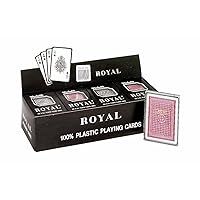 CHH Royal - 100% Plastic Poker Size Playing Cards, 3 1/2