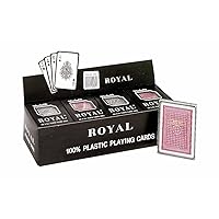 Royal - 100% Plastic Poker Size Playing Cards, 3 1/2