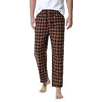 Fashion Men's Casual Plaid Loose Sport Plaid Pajama Pants Trousers