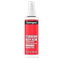 Neutrogena Stubborn Body Acne Spray With Salicylic Acid, Fragrance-Free Spray Acne Treatment to Clear & Help Prevent Acne, Ideal for Chest & Back Breakouts, 2% Salicylic Acid, 5.5 fl. oz