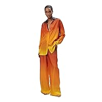 Ronny Kobo Women's Kia Pant, Orange Multi, X-Small