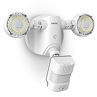 SANSI 15W Motion Sensor Outdoor Lights 2000LM LED Security Lights, 5000K Dusk to Dawn Flood Light,4 Modes,Wide 320°Angle Illumination, for Yard,Patio,Garage,Doorways Eco Series Wired Not Solar