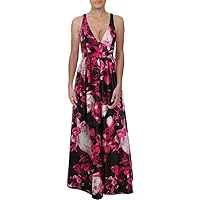 JUMP Women's Floral Printed Halter Gown