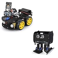 ELEGOO UNO R3 Project Smart Robot Car Kit V4 Penguin Bot Biped Robot Kit (Black)