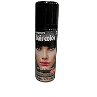 Easy to use Temporary Hair Color - Spray On, Shampoo Out (Black)