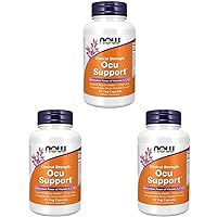 NOW Supplements, Ocu Support™with FloraGLO® Lutein, Plus Vitamins A, C and E, 90 Veg Capsules (Pack of 3)
