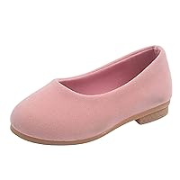 Summer And Autumn Fashion Girls Casual Shoes Solid Color Simple Flat Lightweight Toddler Boots Size 6