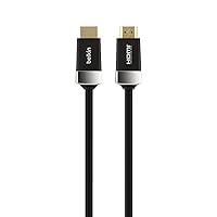 Belkin HDMI Cable HD Cable; 4K Cable High Speed HDMI Cable HDTV Cable HDMI Cable (AV10050bt2M), Black, 6.6 Feet