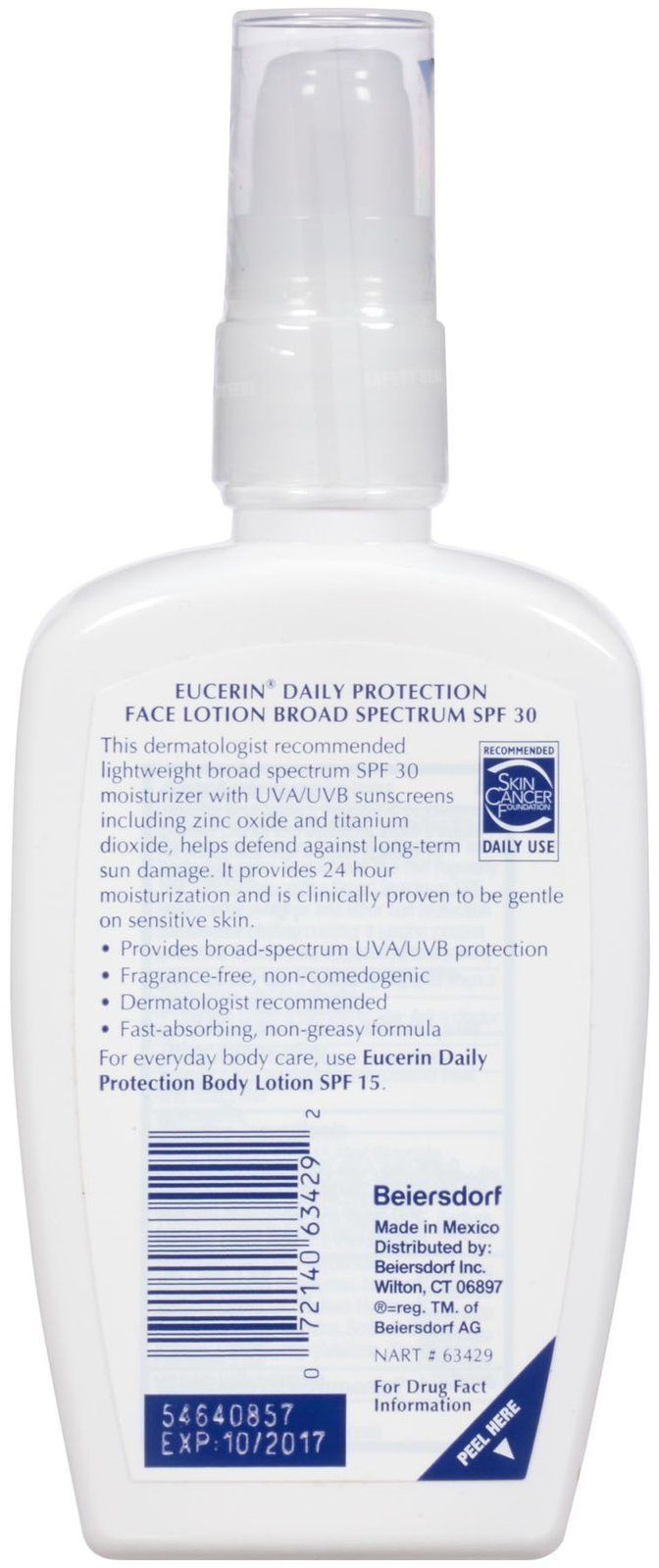 Eucerin Daily Protection Face Lotion SPF 30 4 oz