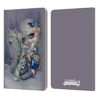 Head Case Designs Officially Licensed Strangeling Winter with Wolf Fairy Art Leather Book Wallet Case Cover Compatible with Kindle Paperwhite 1/2 / 3