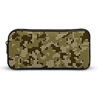 Camouflage Military Pencil Case Large Capacity Zippered Pen Bag Stationery Organizer for Home Office