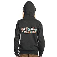 California Design Kids' Full-Zip Hoodie - Floral Hooded Sweatshirt - Unique Design Kids' Hoodie