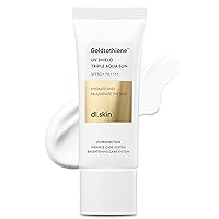 Goldtathione Sun Skin Care Triple Aqua Sun Block Face Lotion with SPF 50+ PA++++ Hydrating & Rejuvenating Face Moisturizer Korean Sunblock Day Cream w/Double Fine Line Care (1.18 fl oz)