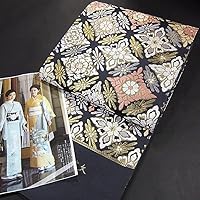 Nishijin Textile Luxury Fukuro Obi, Beautiful Kimono Pattern, Cotton Core Core, Cloisonne Flower Pattern