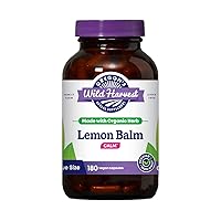 Oregon's Wild Harvest Certified Organic Lemon Balm Herbal Supplement 1125 MGS, 180 Count