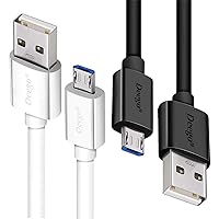 DEEGO Micro USB Cable,2Pack Extra Long Android Charger Cable 10Ft 6Ft, Enduring Fast Phone Cord Charging for Samsung Galaxy S7 S6 Edge S5,Note 5 4,LG G4,HTC,PS4,Camera,MP3