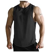 Men's Casual Workout Tank Tops Quick Dry Gym Muscle Tees Fitness Bodybuilding Sleeveless T Shirts