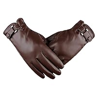 Milwaukee Leather MG7561 Men's Brown Leather Gel Padded Palm