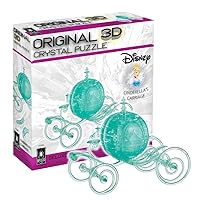 BePuzzled | Disney Cinderella's Carriage Deluxe Original 3D Crystal Puzzle, Ages 12 and Up