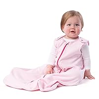 baby deedee Cotton Sleep Nest Basic Sleeping Sack, Baby Sleeping Bag Wearable Blanket, Infants and Toddlers, Marshmallow Pink, Large (18-36 Months)