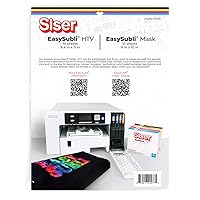 Siser EasySubli HTV - Printable Sublimation Heat Transfer Vinyl - 10 Sheets of EasySubli (8.4