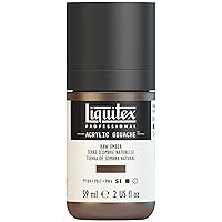 Liquitex Professional Acrylic Gouache, 2-oz (59ml) Bottle, Raw Umber