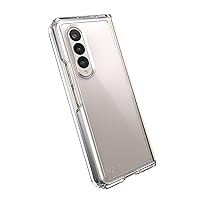 Speck Samsung Galaxy Z Fold4 5G Case - Drop Protection, Scratch Resistant & Shock-Absorbent Case for Fold Samsung Galaxy Fold4 5G - Slim Design Grip Protection - Presidio Perfect Clear Case